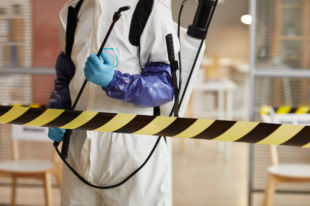 Professional Sewage Cleanup technician working in Decatur, IN